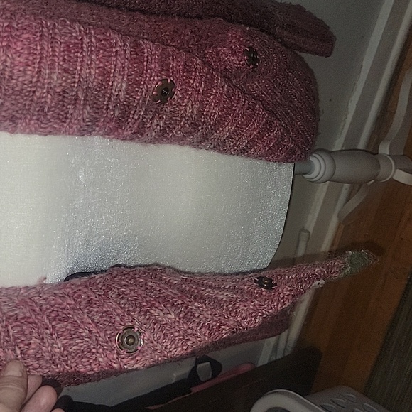 Anthropologie Wool Sweater Coat with Floral Appliqué - Picture 7 of 7